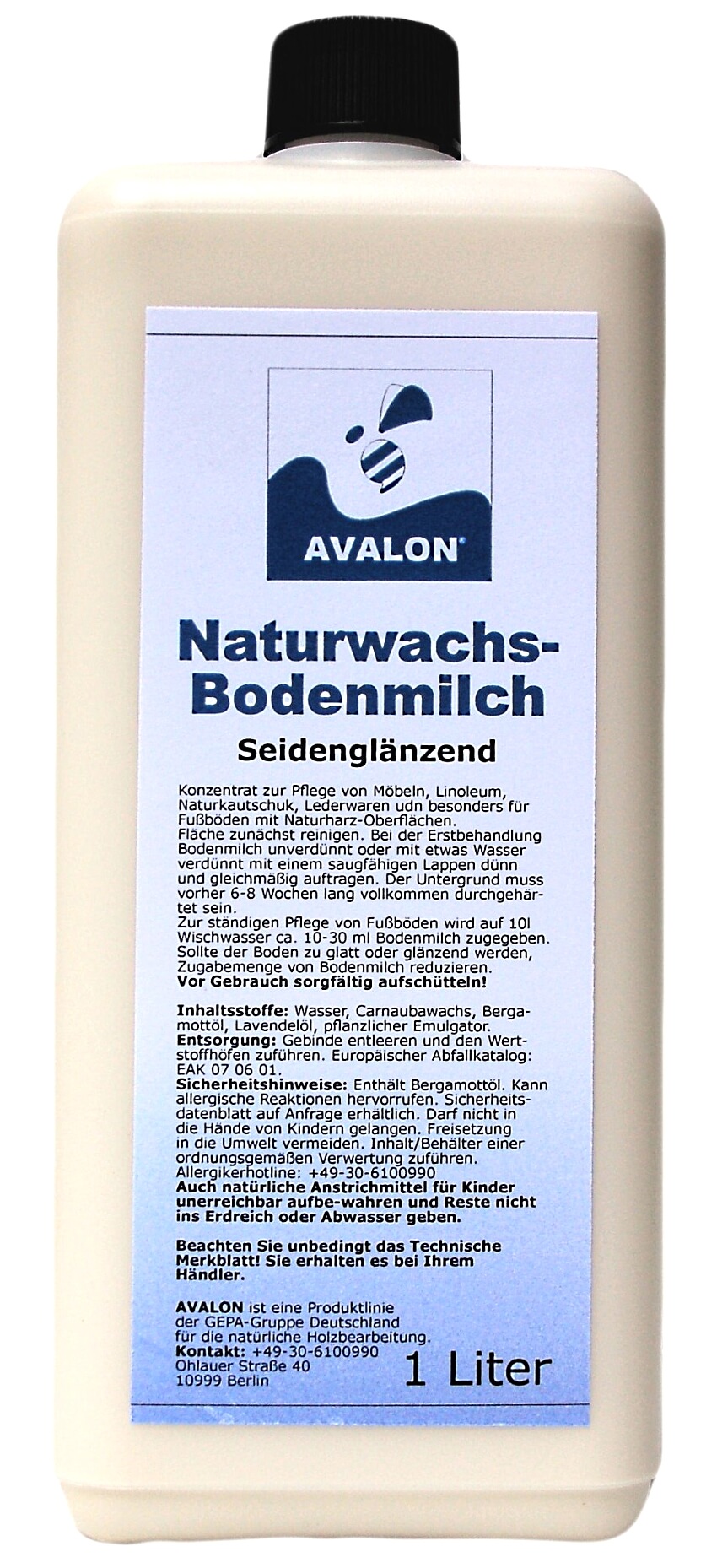 Avalon Naturwachs Bodenmilch