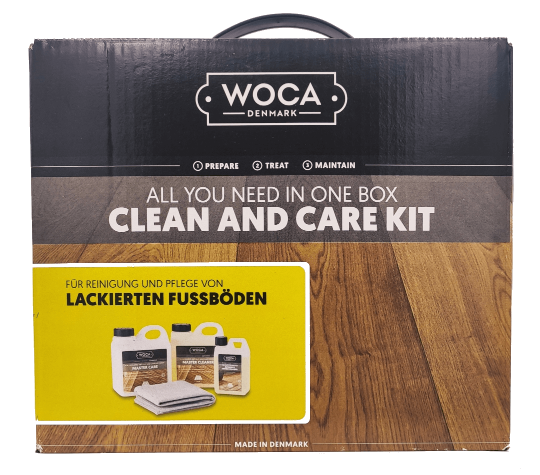 Woca Vinyl- und Lackpflegebox / Clean and Care Kit