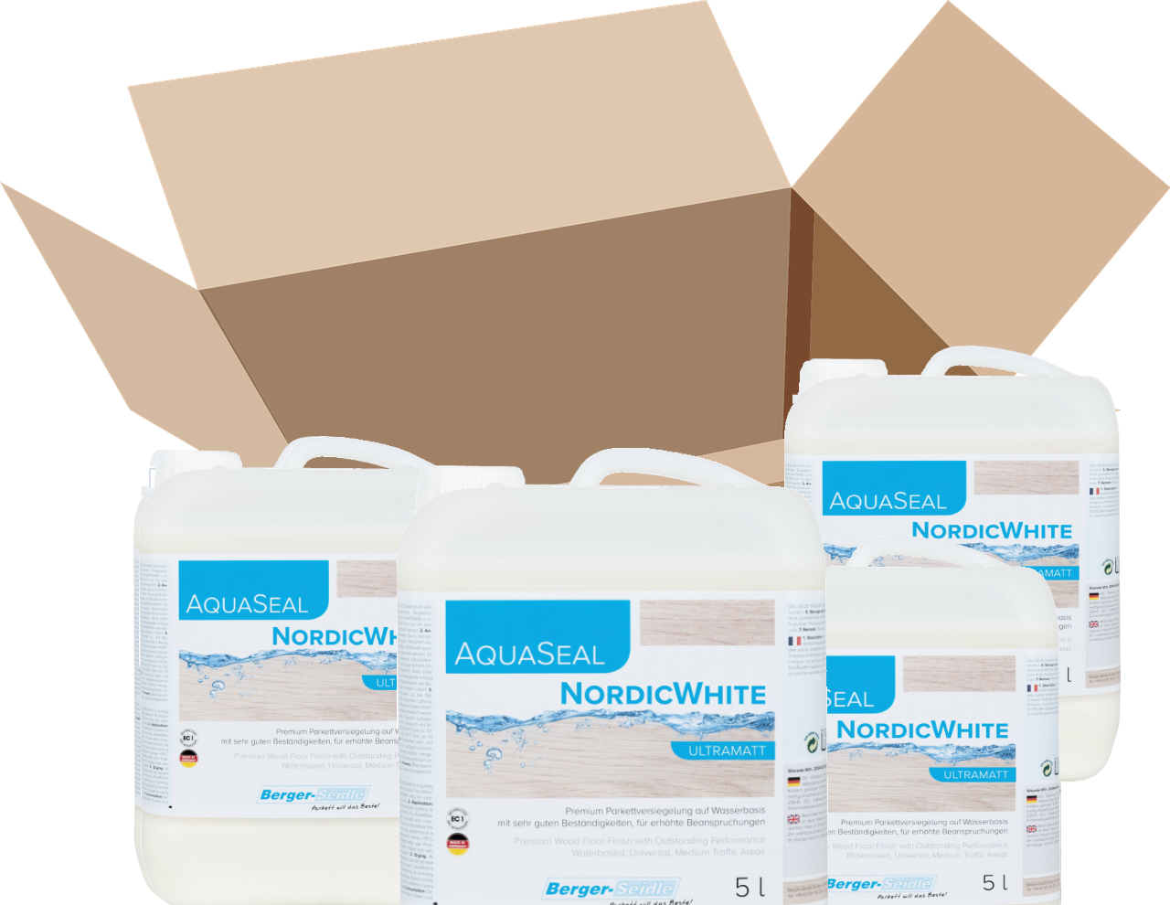 BigPack: Berger-Seidle NordicWhite-ultramatt 20 Liter