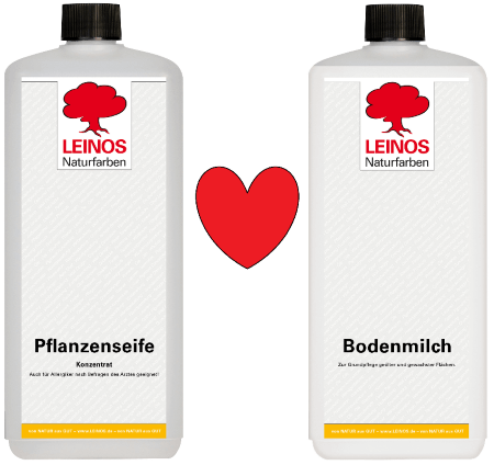 Leinos Pflanzenseife + Leinos Bodenmilch