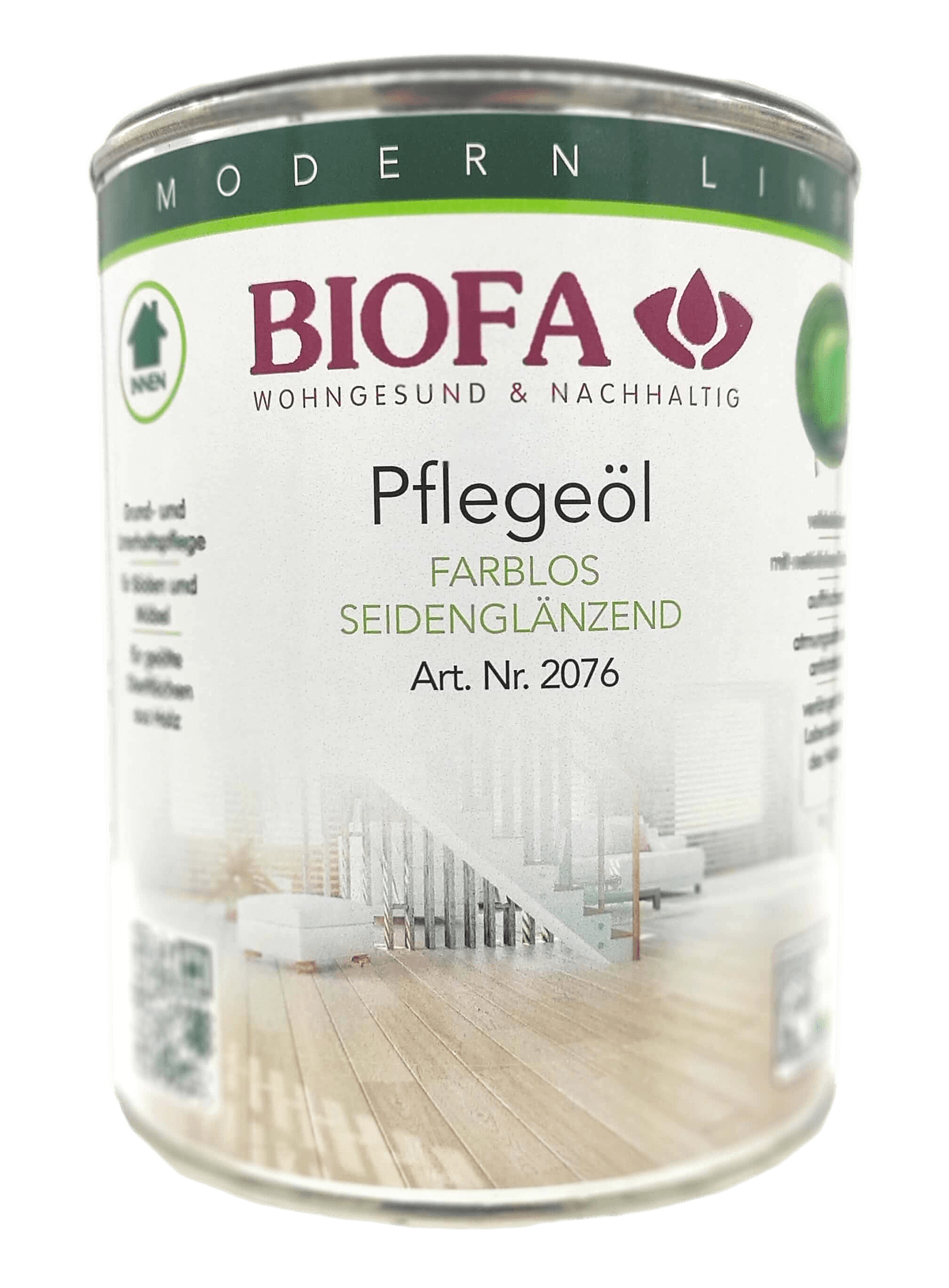 Biofa Pflegeöl farblos 1 Liter, Nr.2076