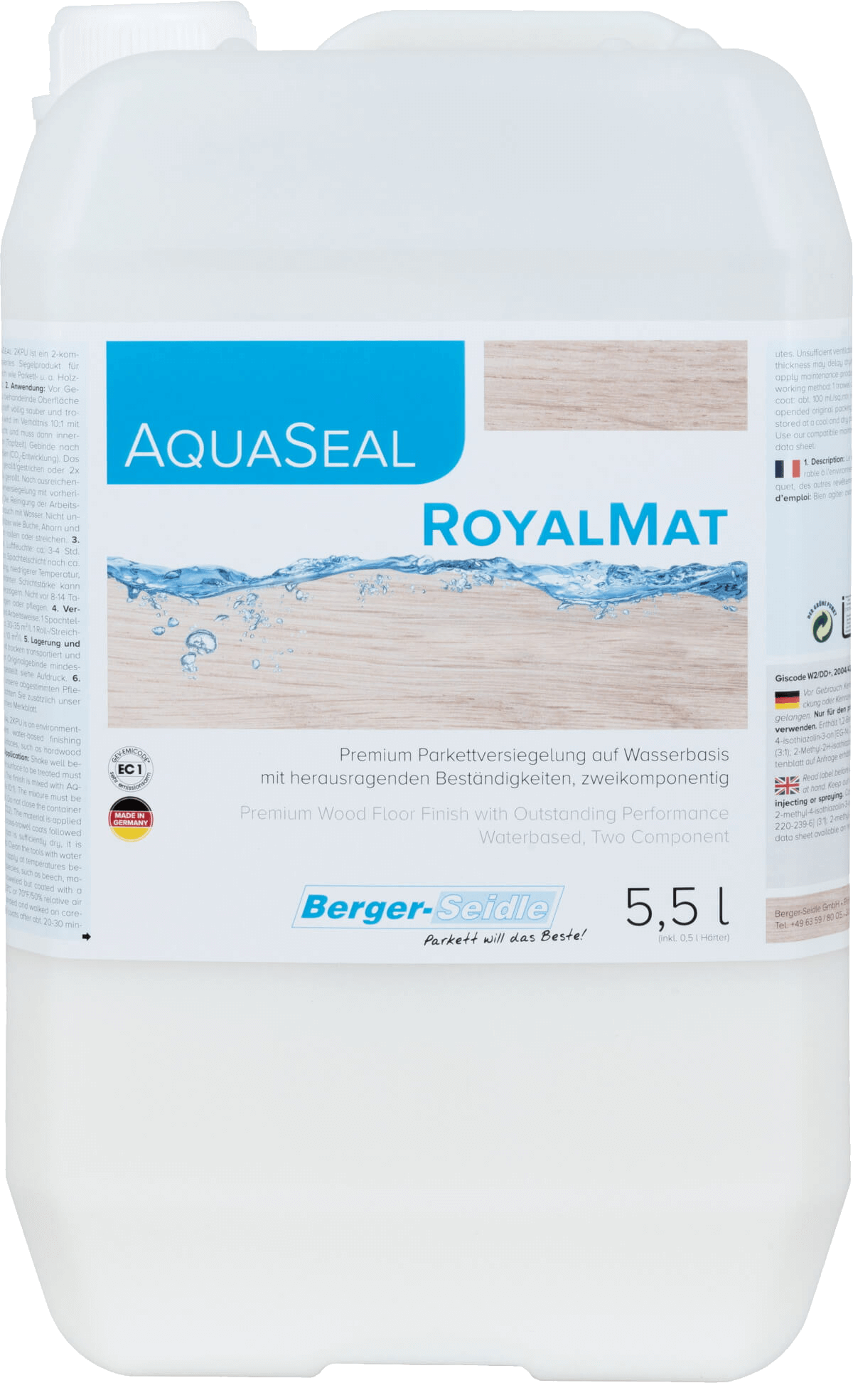 Berger-Seidle -  2K-PU Parkettlack 'Royalmatt'