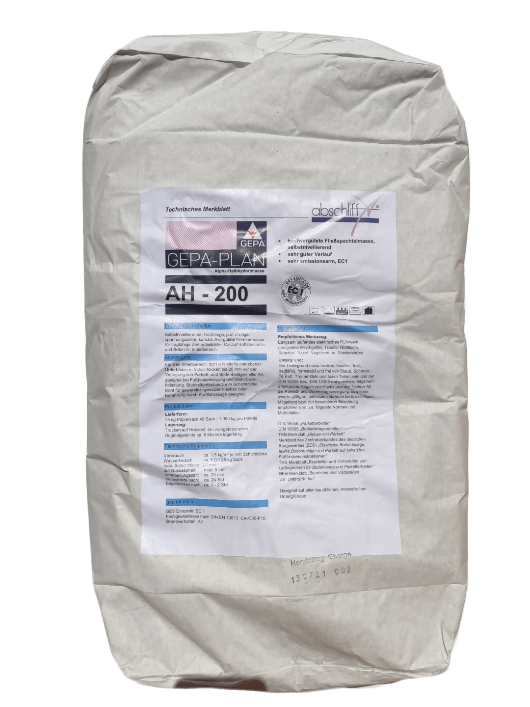 GEPA Plan AH-200 Parkettspachtelmasse - 25 kg