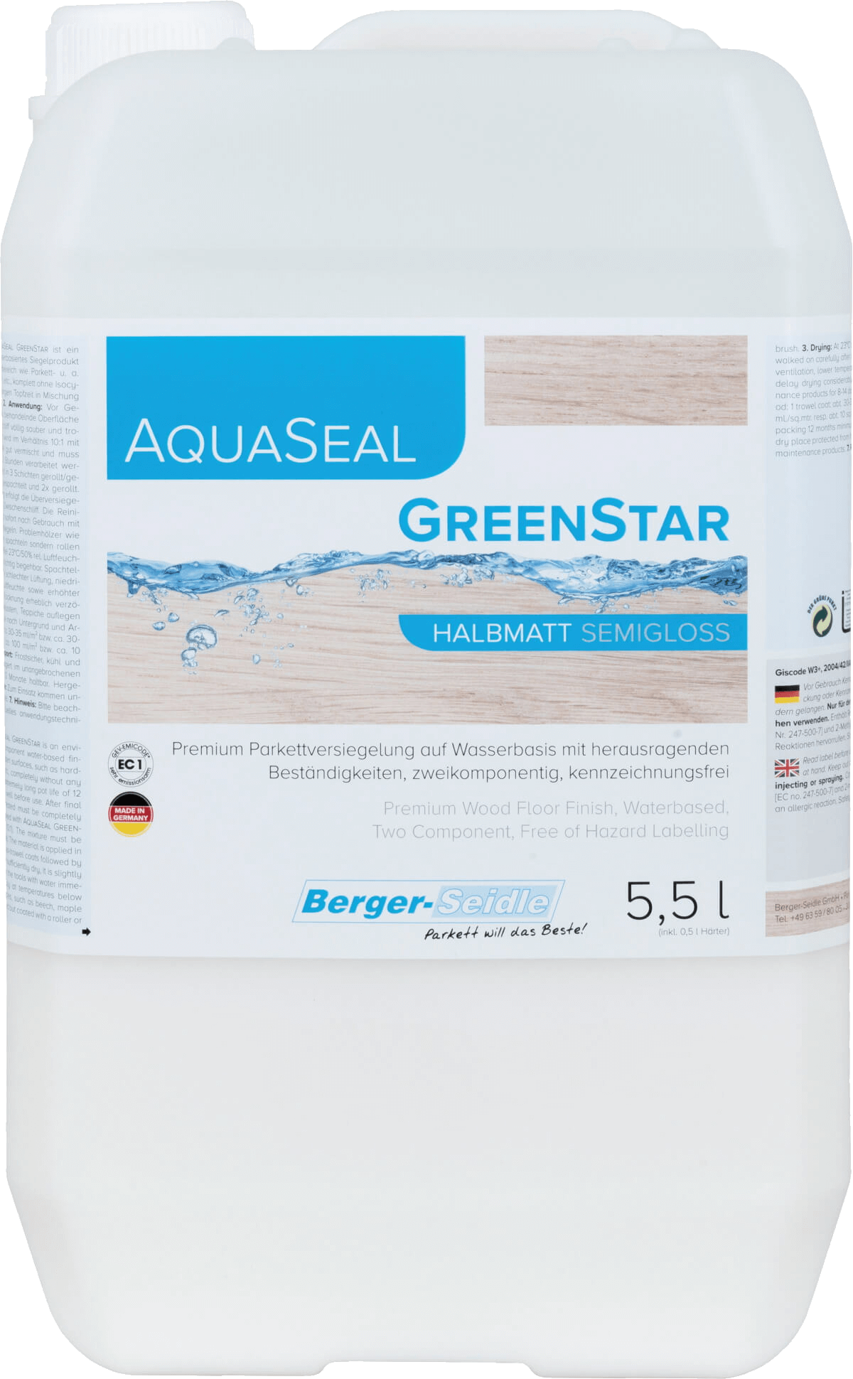 Berger-Seidle - AquaSeal GreenStar Parkettlack