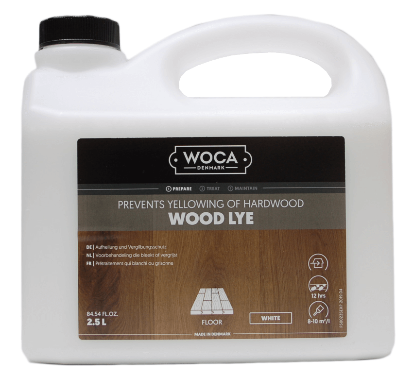 Woca Holzlauge weiß und grau - 2,5 Liter